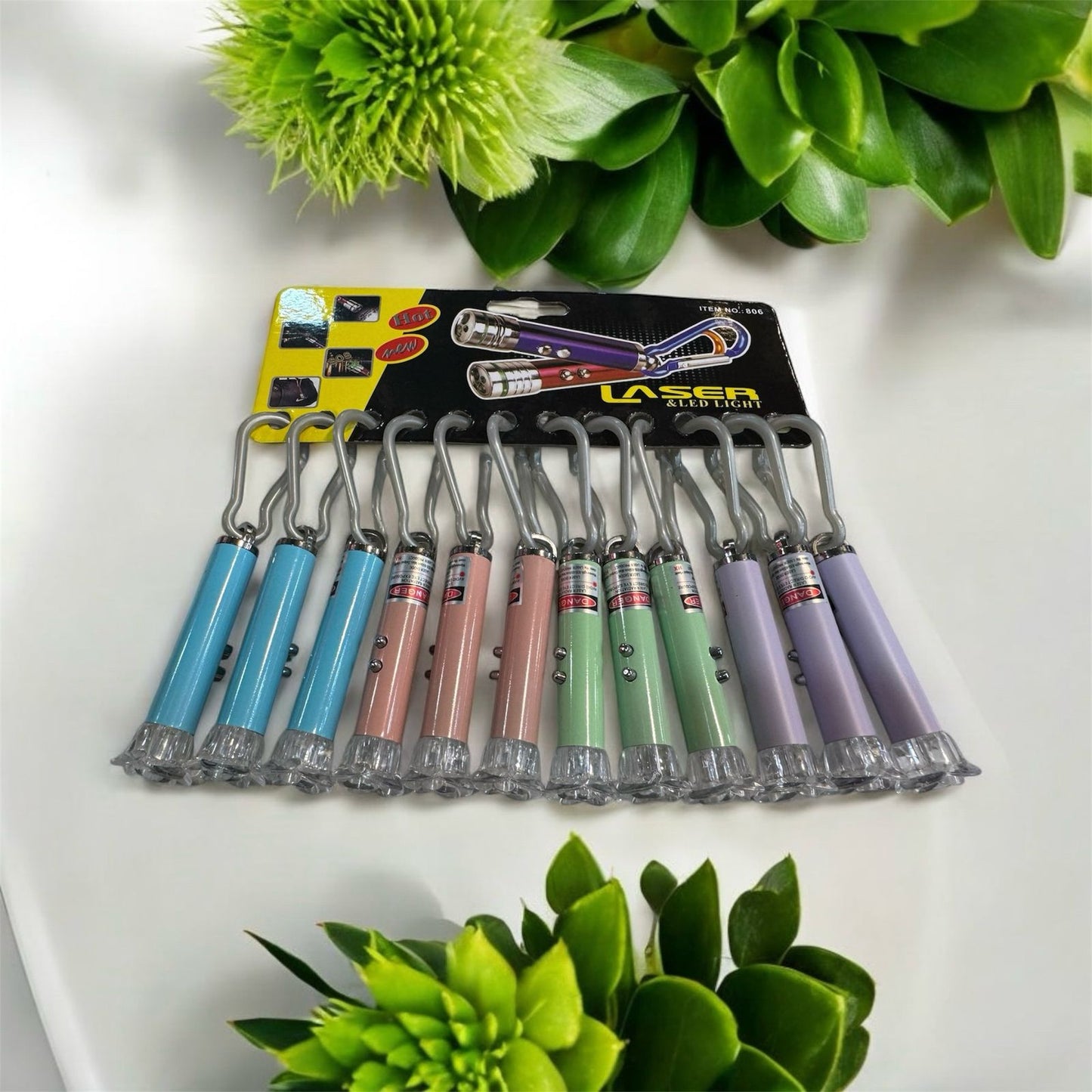 3 in 1 Laser Light Full Range Set Pack of 12 — Laser Pointer Flashlight Multi Function Compact Portable