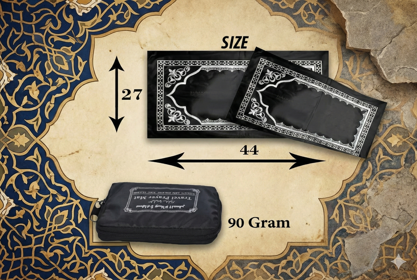 Premium Pocket Travel Prayer Mat (Safar Janamaz) – Prayer Anywhere, Anytime