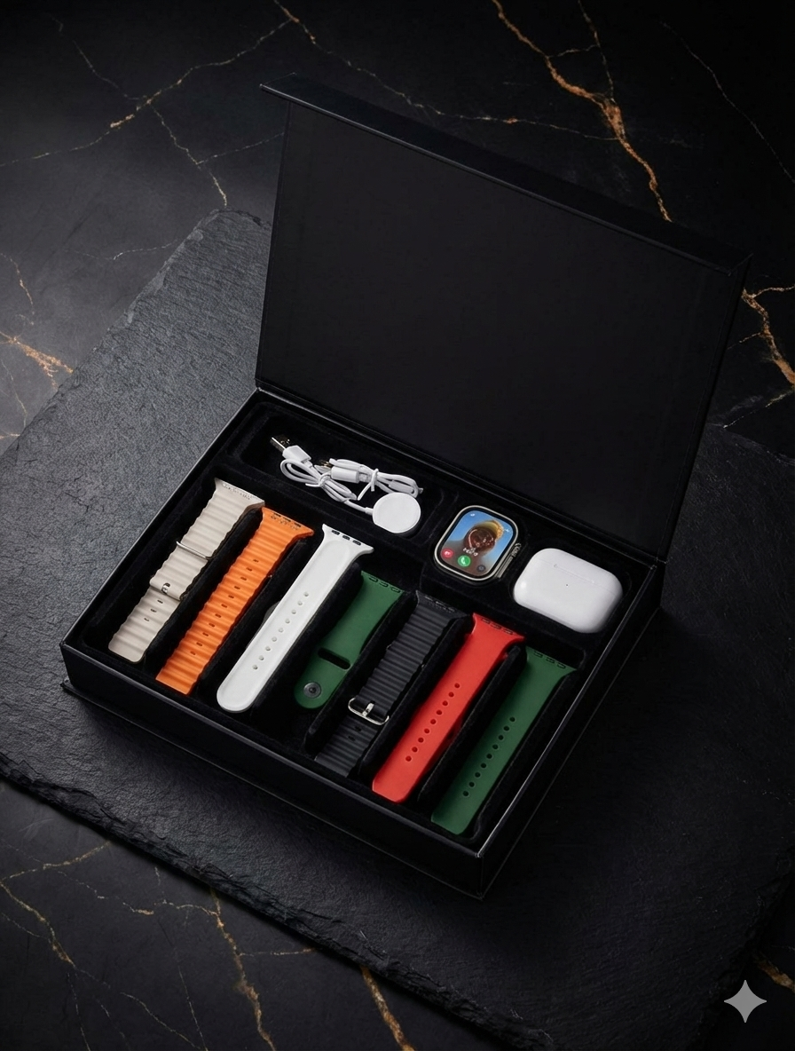 Crown MR 10 + 1 Ultra Smartwatch with AirPods