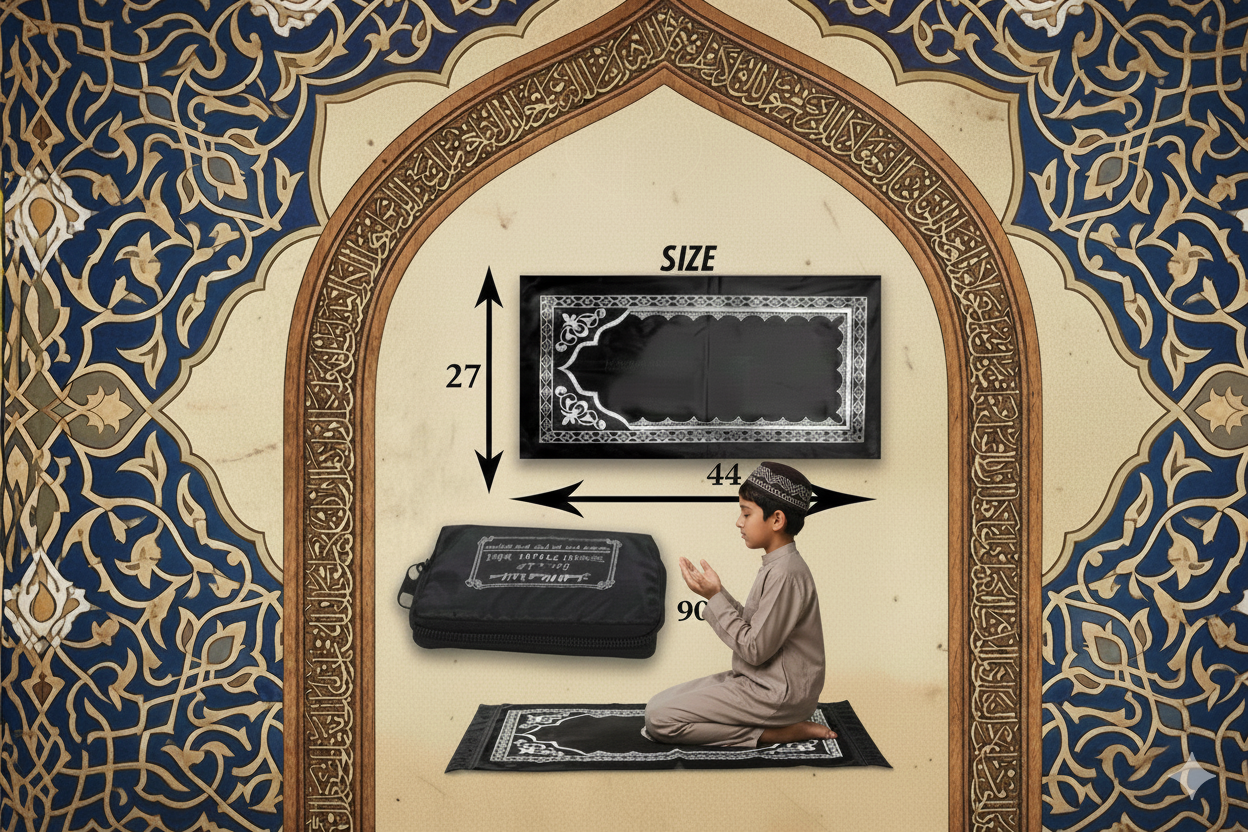 Premium Pocket Travel Prayer Mat (Safar Janamaz) – Prayer Anywhere, Anytime