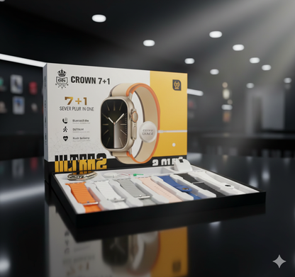 Crown Ultra Smartwatch 2 Combo – 7-in-1 Straps