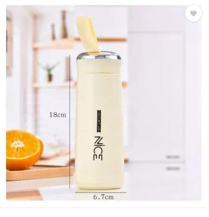 💧 BPA Free Glass Water Bottle 400ml — Stay Hydrated, Stay Healthy!