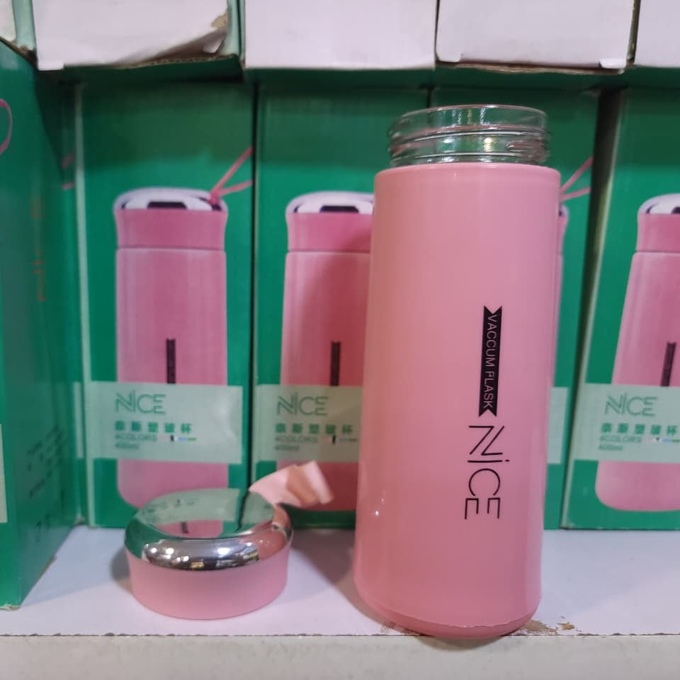 💧 BPA Free Glass Water Bottle 400ml — Stay Hydrated, Stay Healthy!