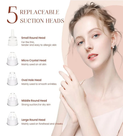 5 in 1 Blackhead Remover Vacuum Suction Device — Deep Pore Cleansing Acne Remover for All Skin Types