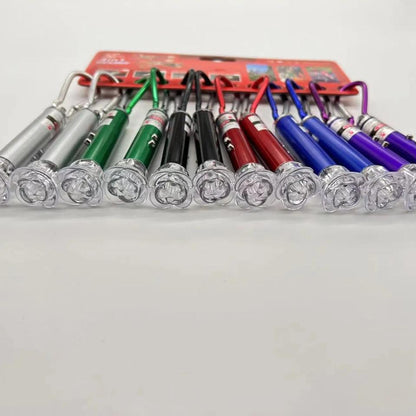 3 in 1 Laser Light Full Range Set Pack of 12 — Laser Pointer Flashlight Multi Function Compact Portable