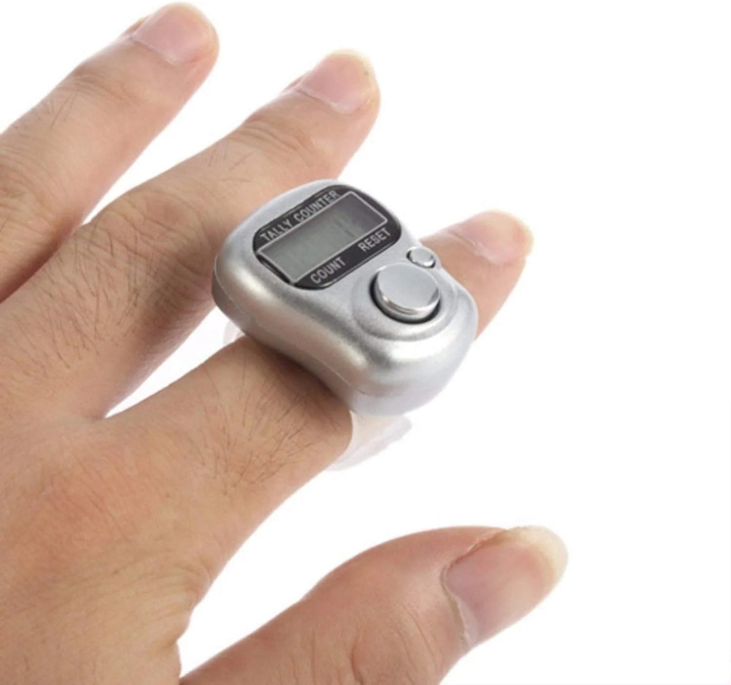 Digital Counter Tasbeeh Finger Ring LED Display — Electronic Zikr Counter One Button Operation for Daily Ibadat | Sajeel.pk