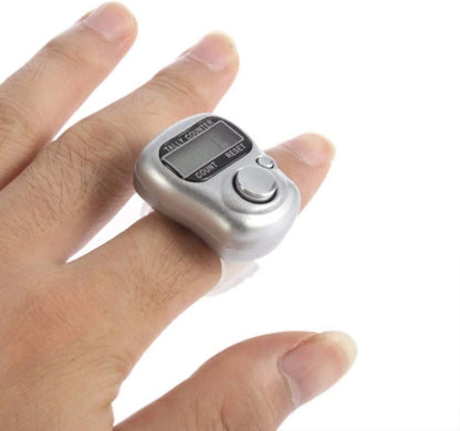 Digital Counter Tasbeeh Finger Ring LED Display — Electronic Zikr Counter One Button Operation for Daily Ibadat | Sajeel.pk